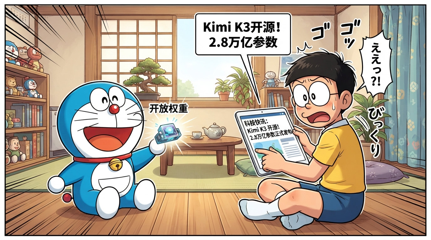 花了99万买机器人会没电，但今天的主角是——2.8万亿参数的开源大模型